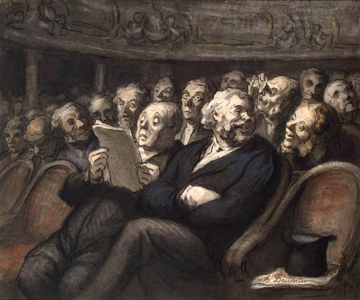 Intervallo alla Comédie Française da Honoré Daumier