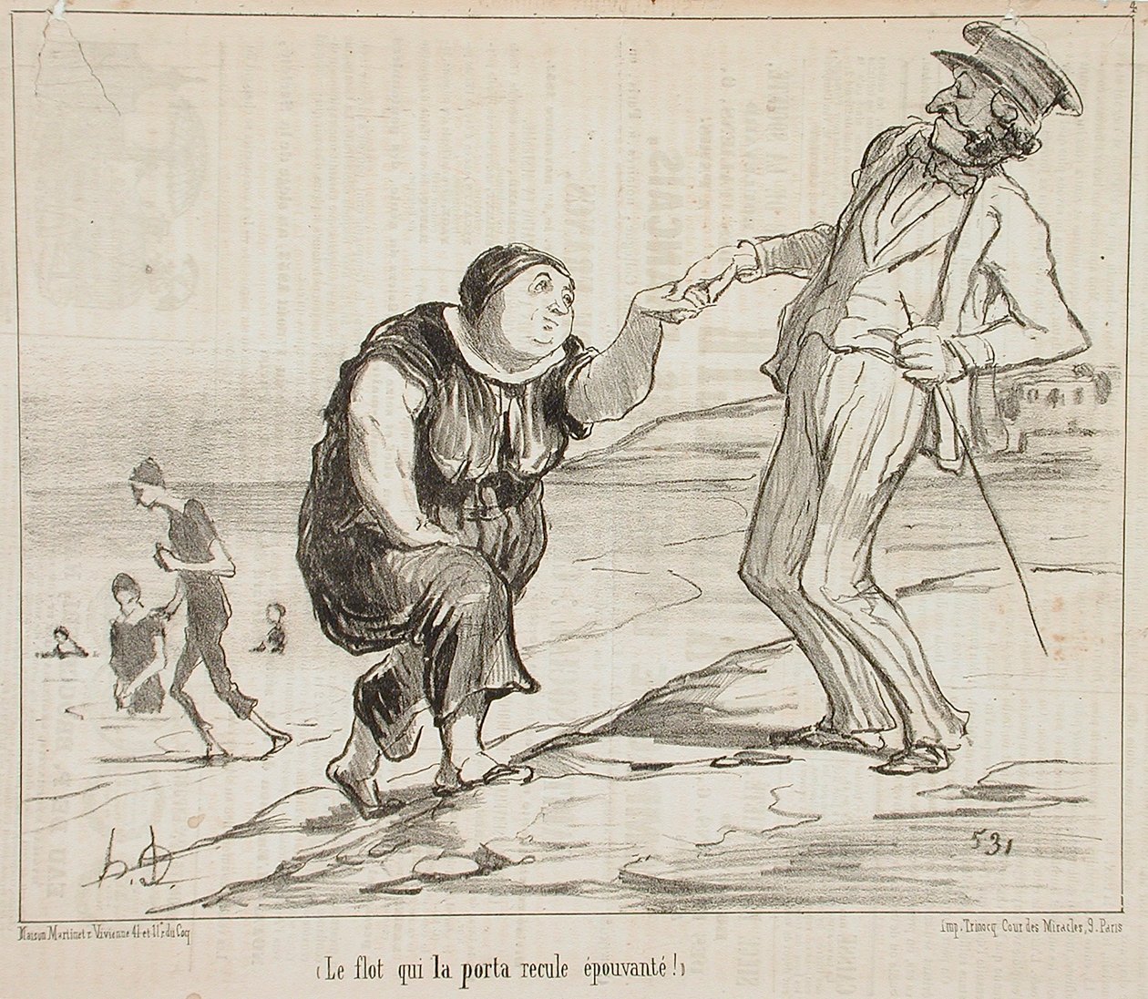 Le Flot qui la porta da Honoré Daumier