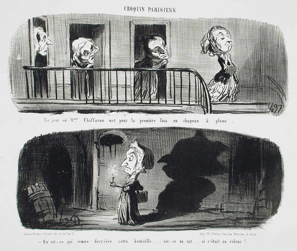Il giorno in cui la signora Chaffaron mette da Honoré Daumier