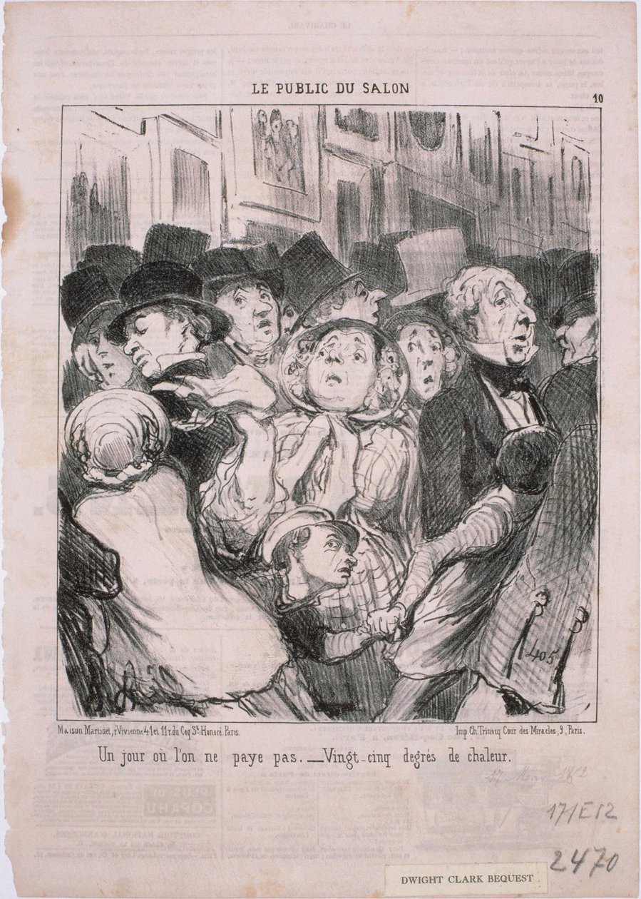 Il pubblico del Salone - Un giorno in cui non si paga da Honoré Daumier