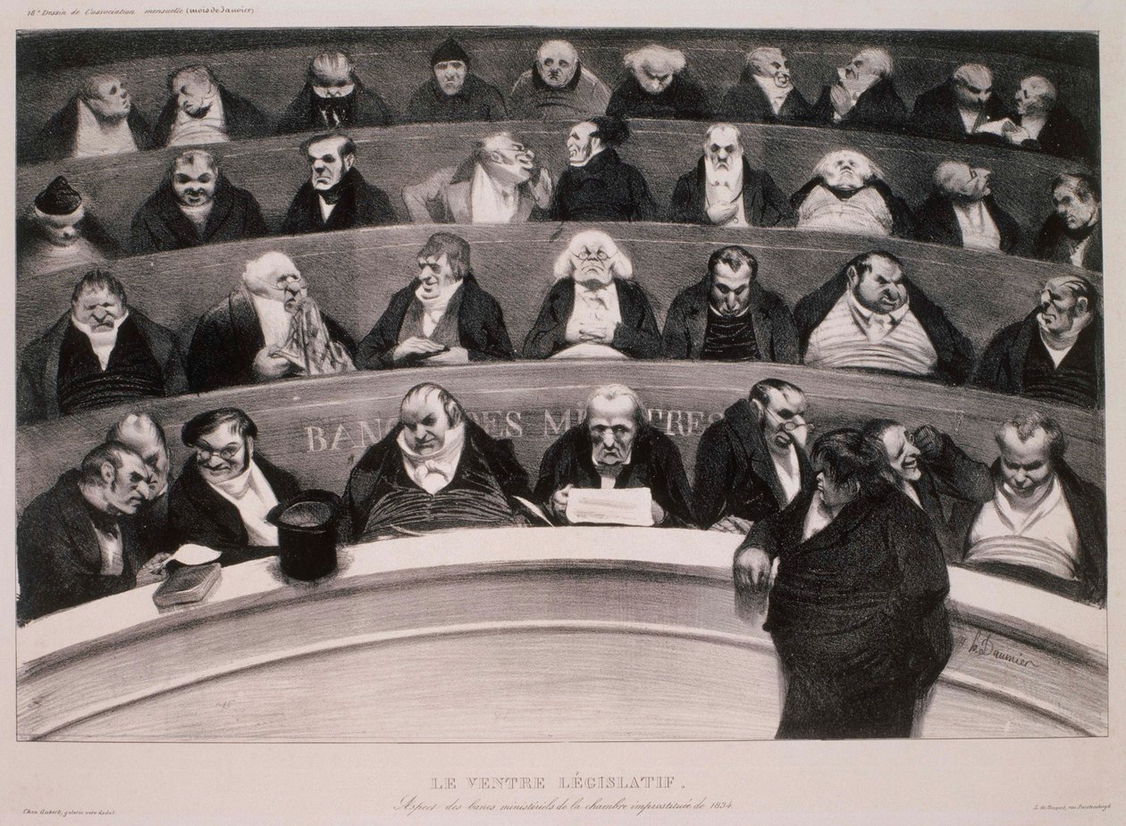 Il ventre legislativo da Honoré Daumier