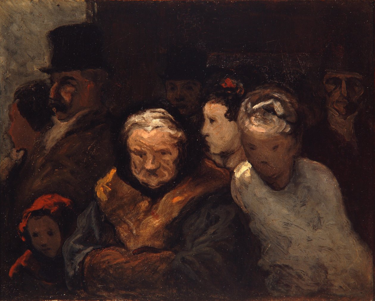 Uscendo dal teatro da Honoré Daumier