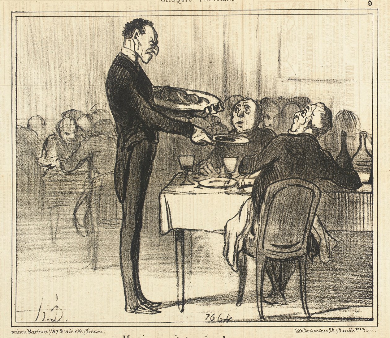 Monsieur vuole delle crêpes da Honoré Daumier