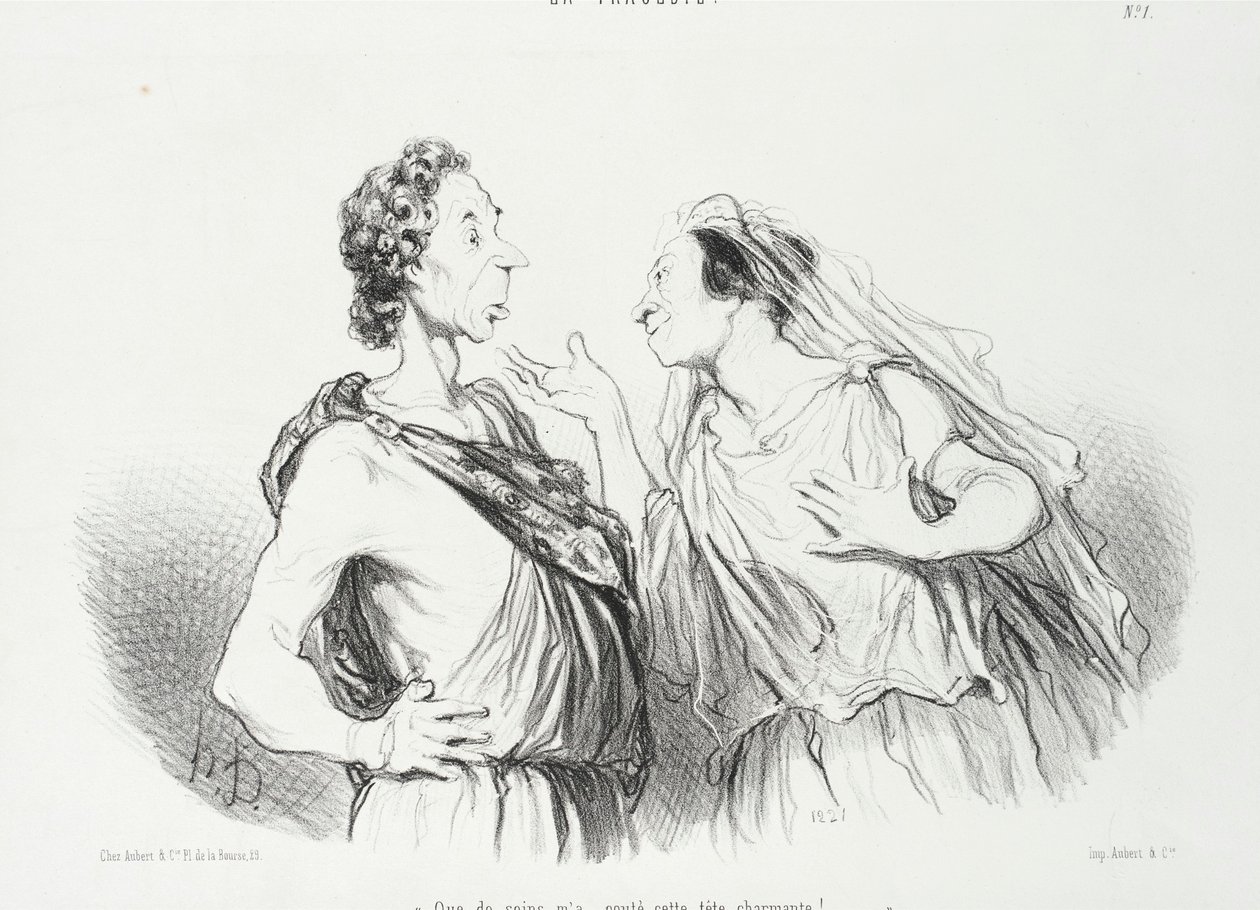 Quanti sforzi mi è costata questa testa affascinante da Honoré Daumier