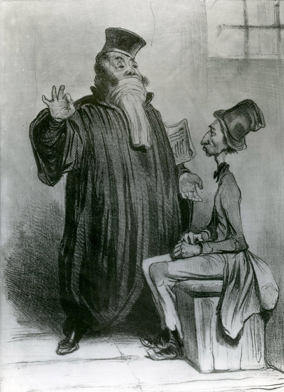 Robert-Macaire Avocat, 1836 da Honoré Daumier