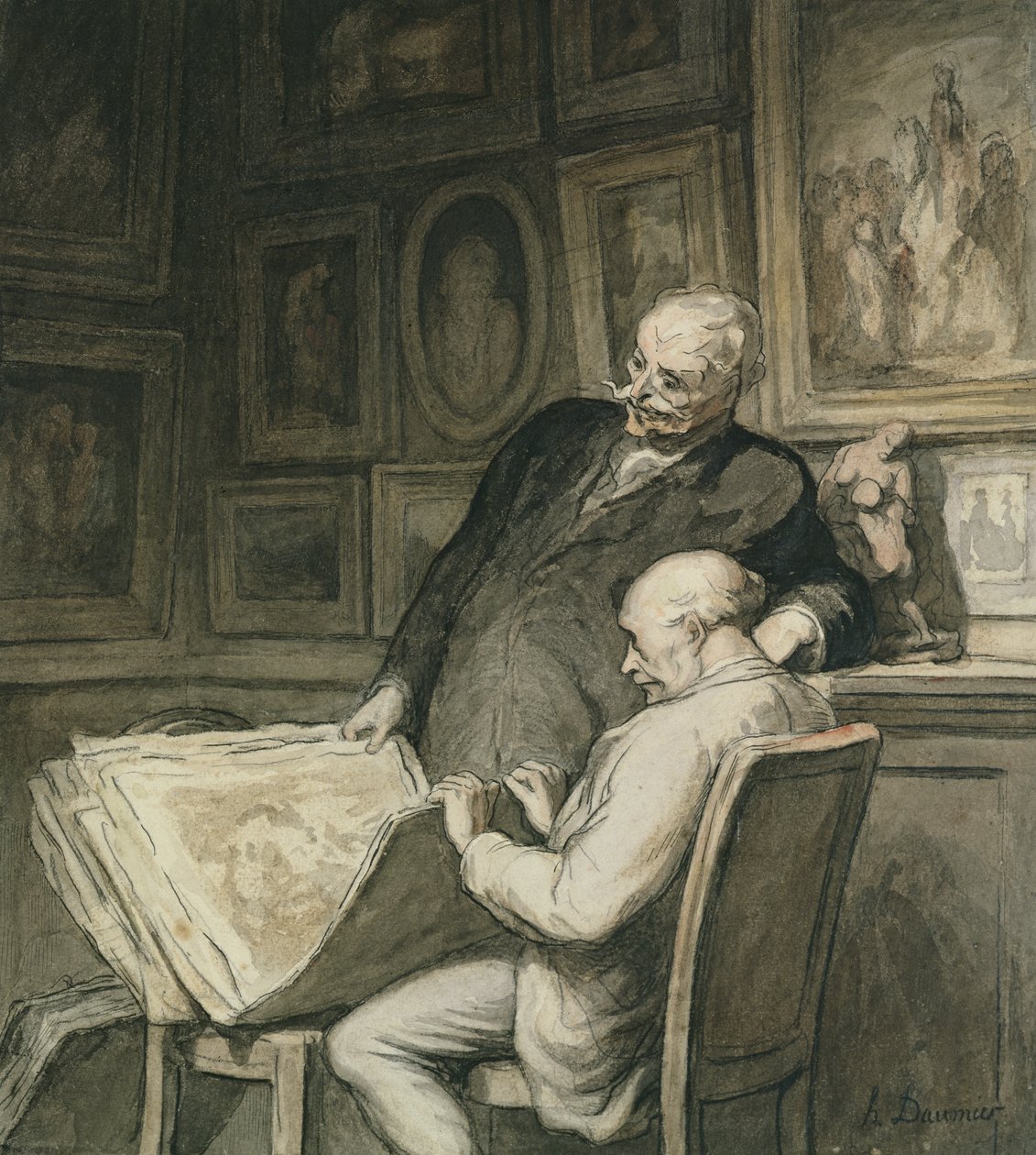 I collezionisti di stampe da Honoré Daumier