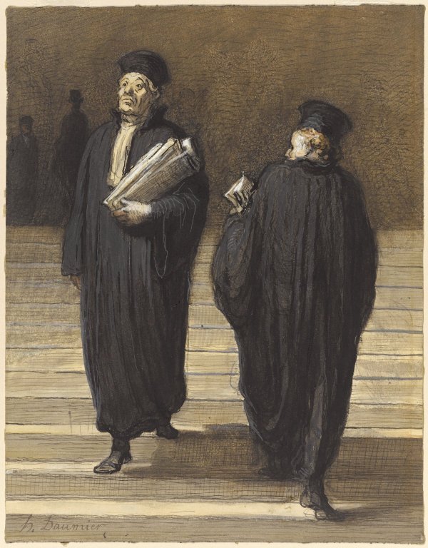 I due colleghi (avvocati) da Honoré Daumier