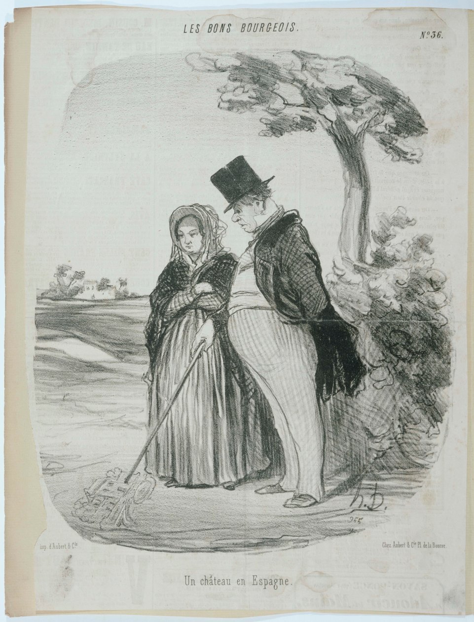 Un castello in Spagna da Honoré Daumier