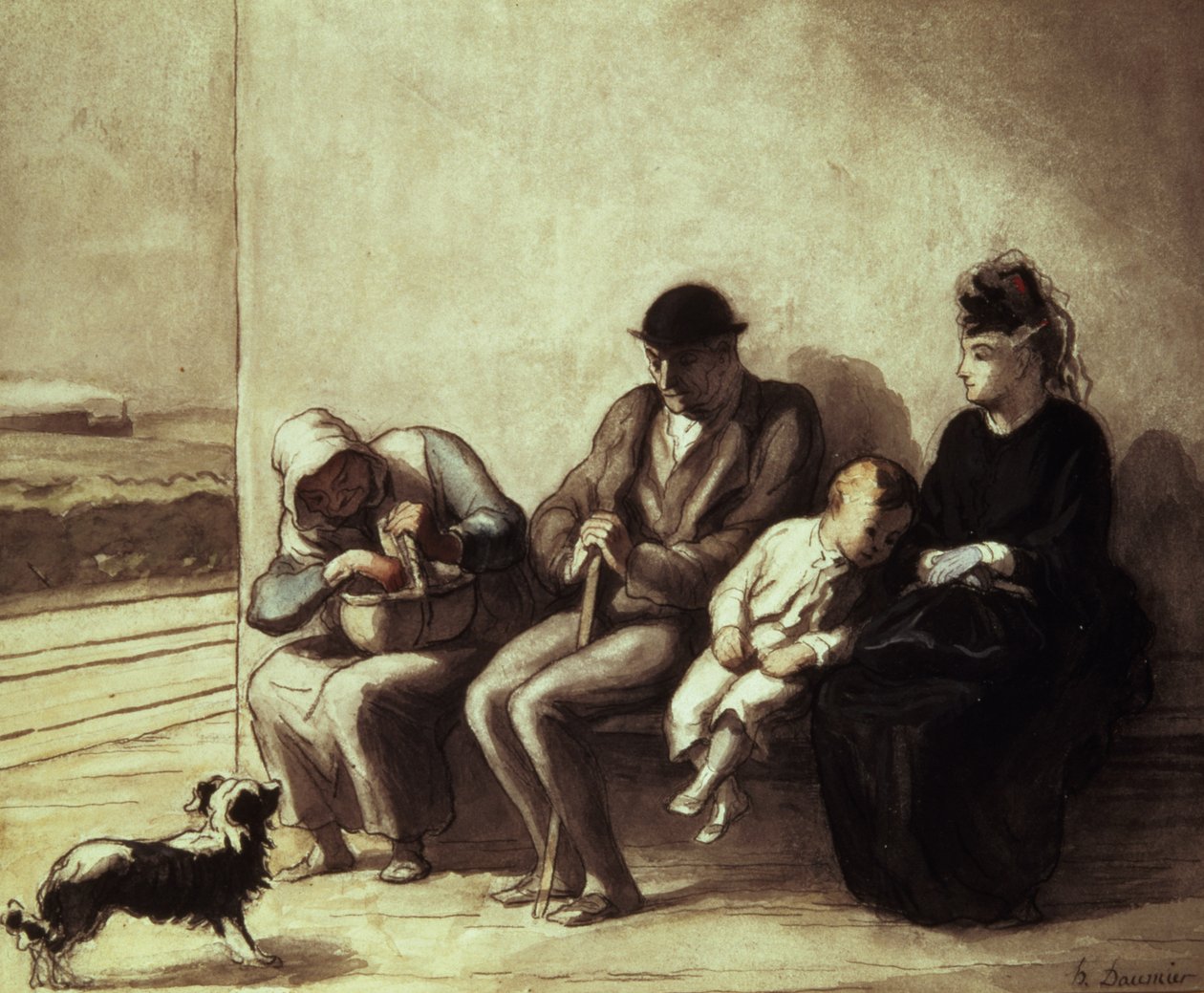 Stazione ferroviaria di campagna da Honoré Daumier