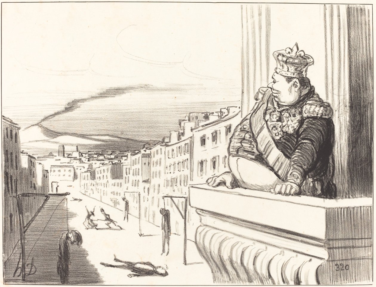 A Napoli - Il miglior dei re... (2ª tavola) da Honoré Daumier