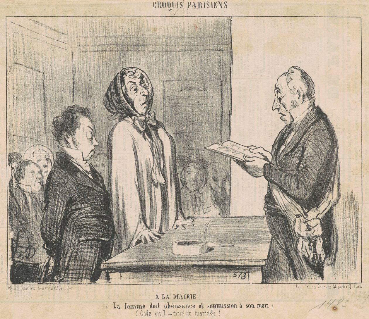 In municipio... da Honoré Daumier