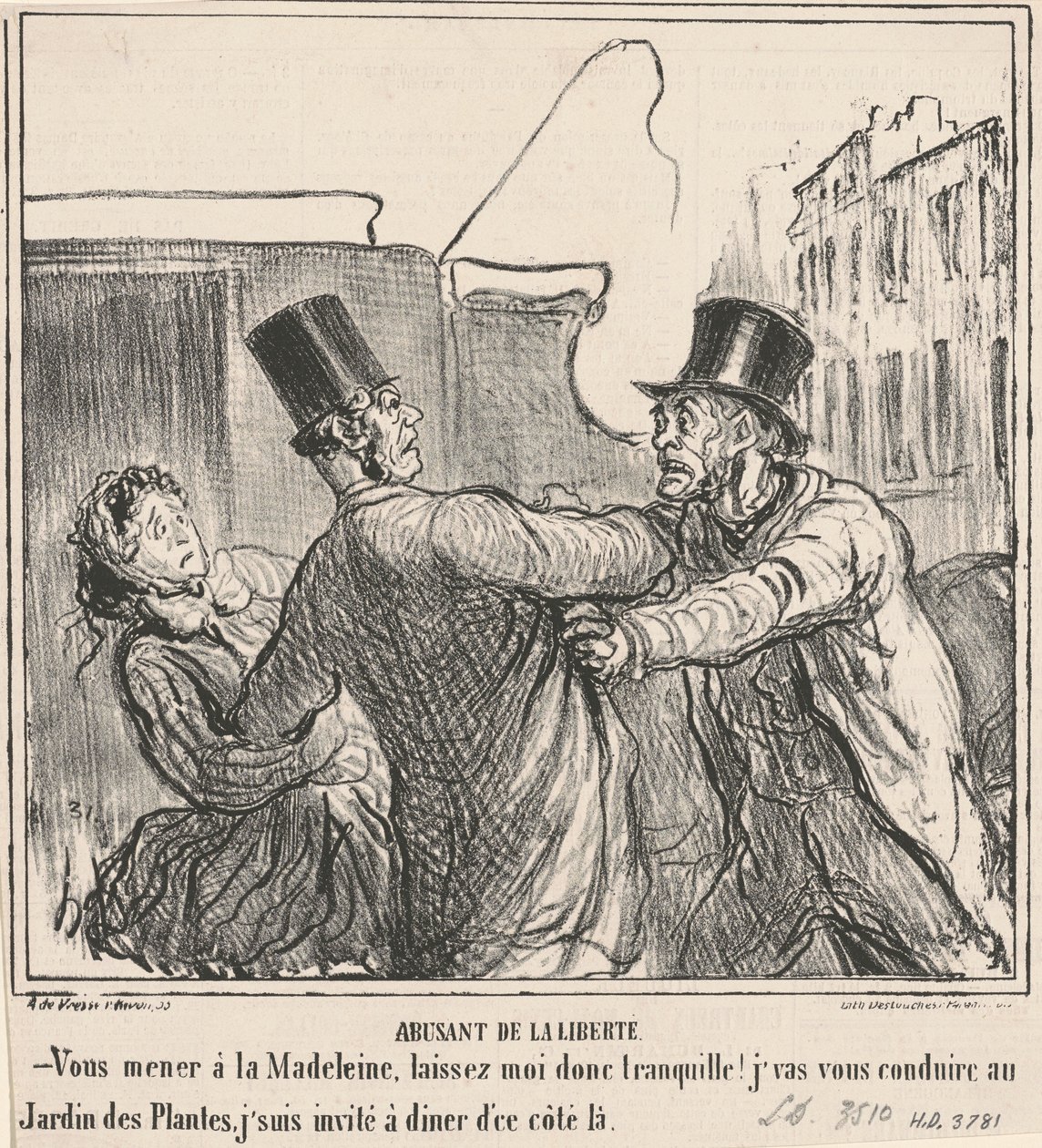 Abusant de la liberté da Honoré Daumier