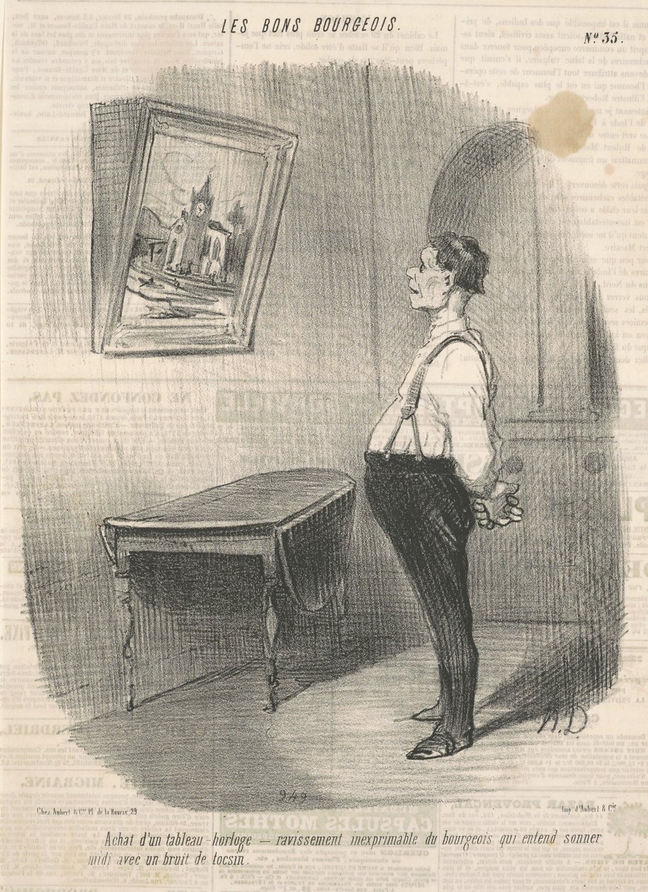 Acquisto di un quadro orologio da Honoré Daumier