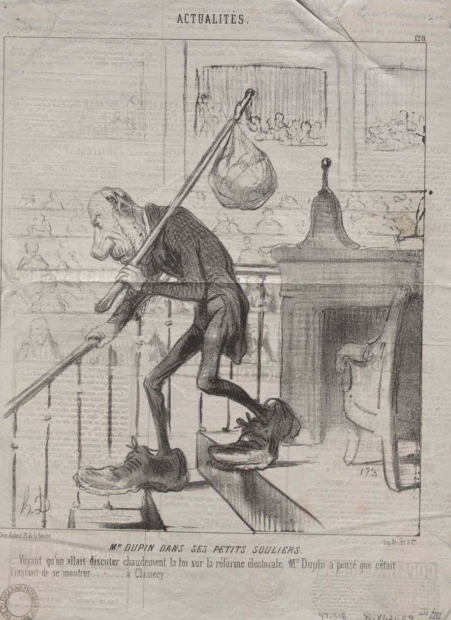 Attualità (n. 128): Il signor Dupin nelle sue piccole scarpe da Honoré Daumier