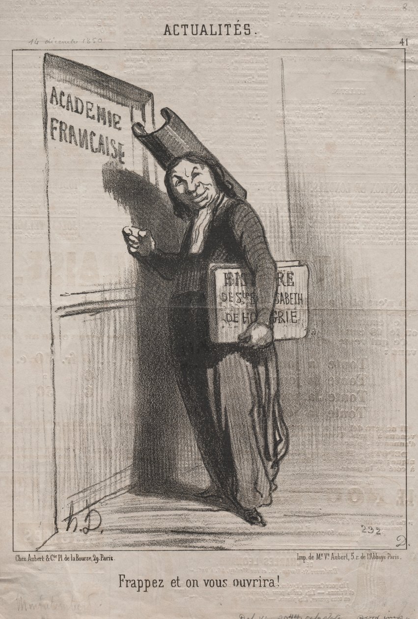 Attualità (No. 41): Bussa e ti sarà aperto! da Honoré Daumier