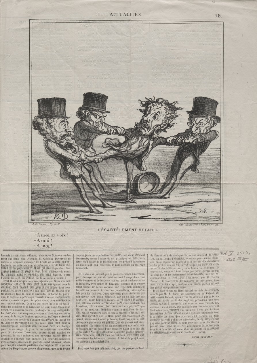 Attualità (No. 98): Il quartiere reintegrato da Honoré Daumier