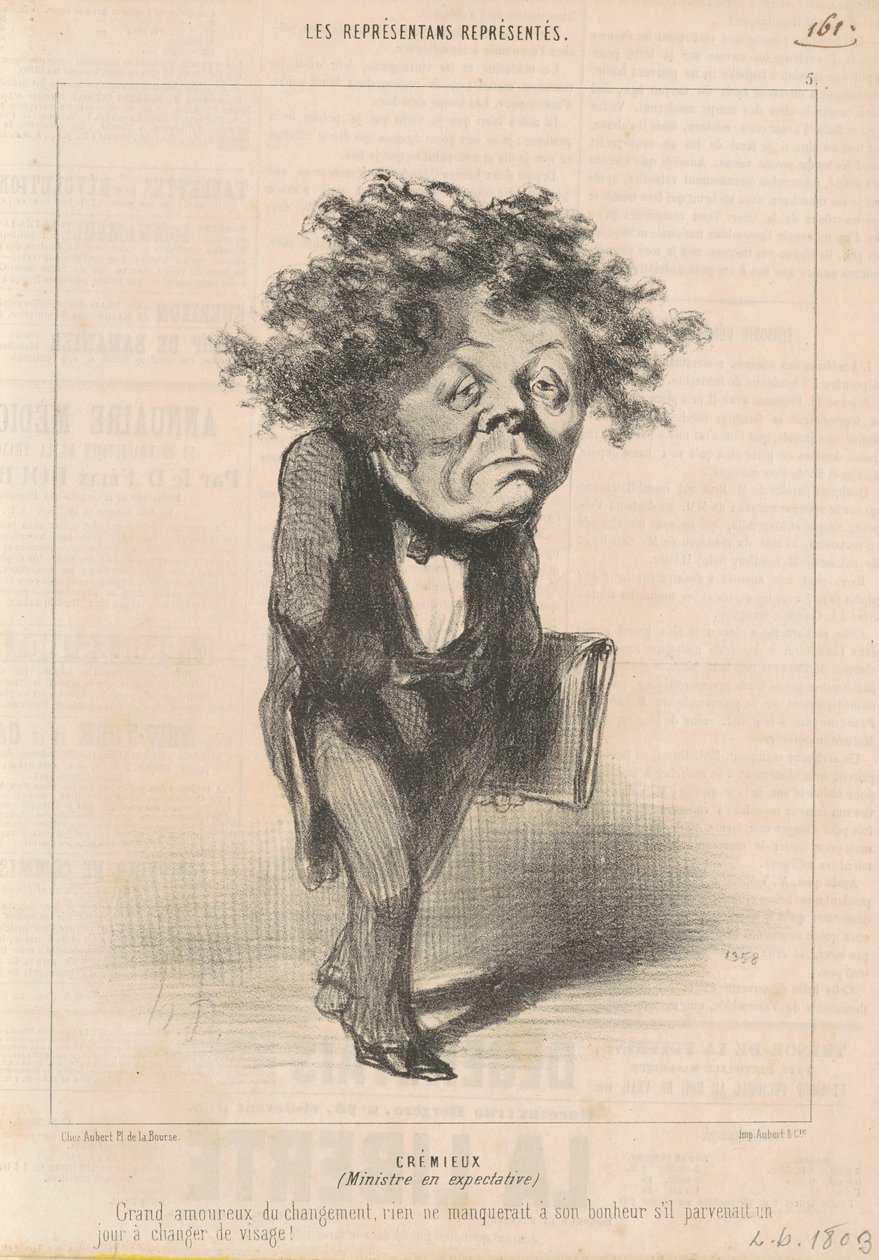 Adolphe Crémieux da Honoré Daumier