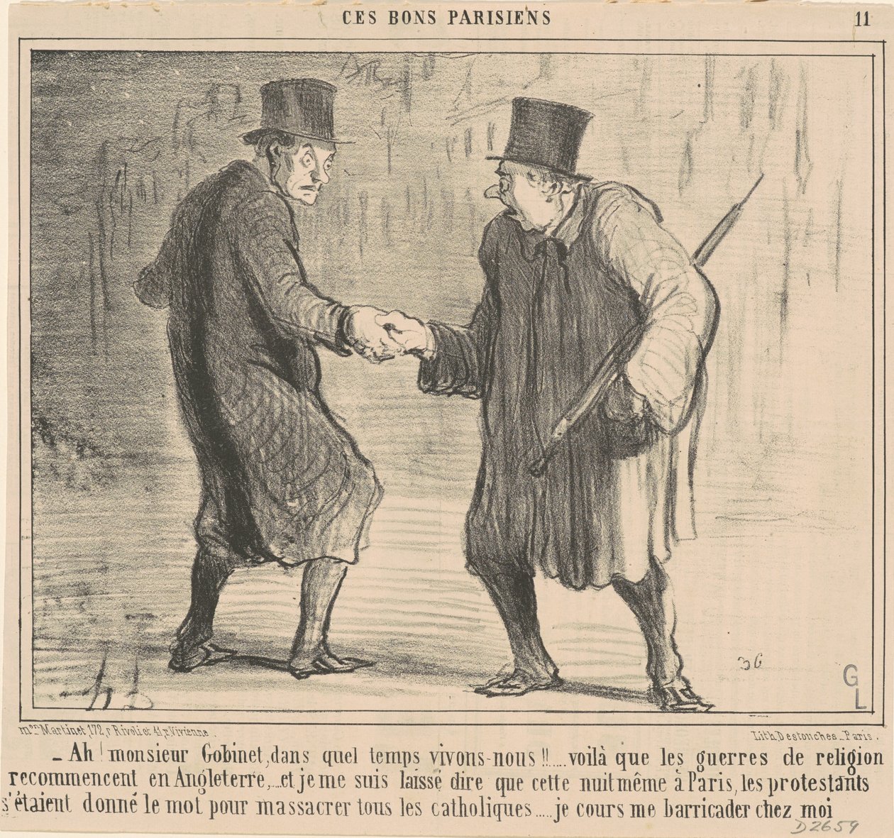 Ah! Signor Gobinet, in che tempo ... da Honoré Daumier