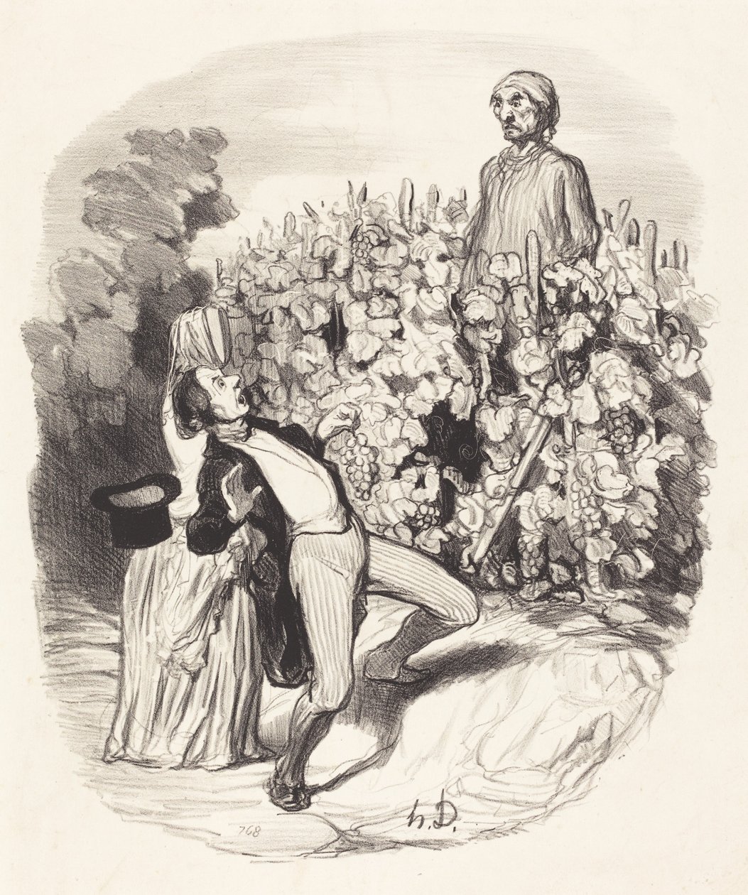 Ah! Saperlotte, credo che siamo stati beccati! da Honoré Daumier