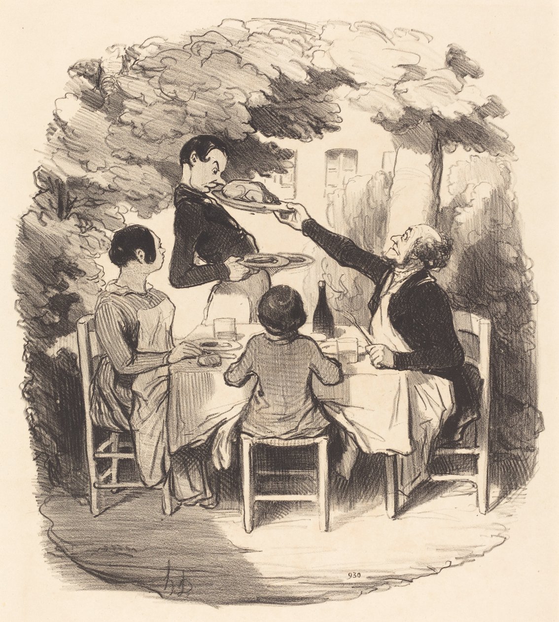 Ah! è fresco... ma tieni ragazzo... da Honoré Daumier