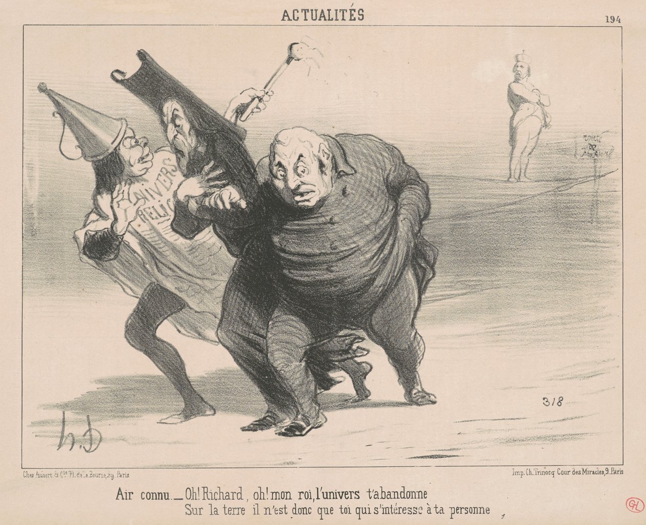 Aria conosciuta: Oh! Richard, Oh! Mon roi da Honoré Daumier