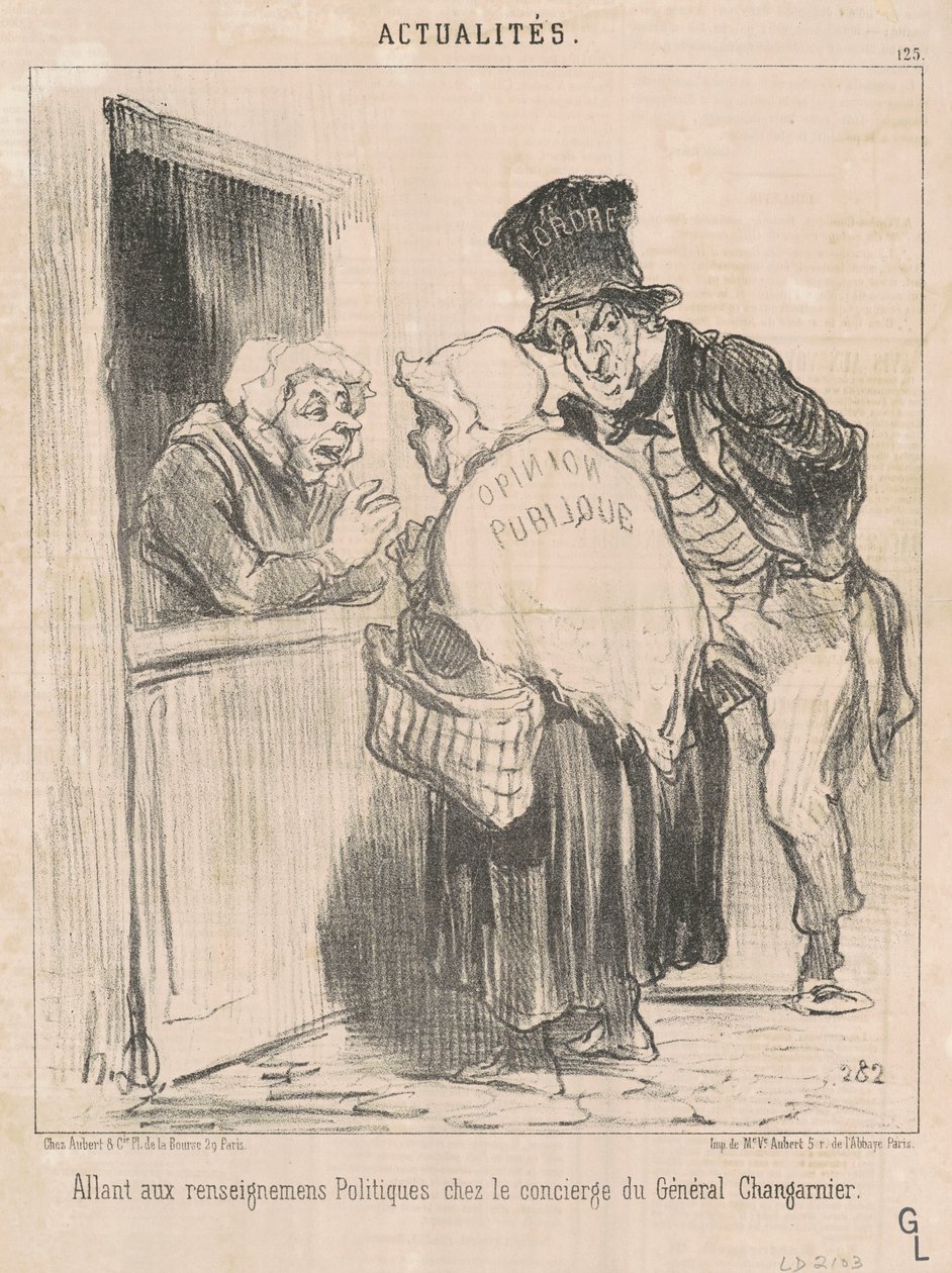 Andando a raccogliere informazioni politiche... da Honoré Daumier