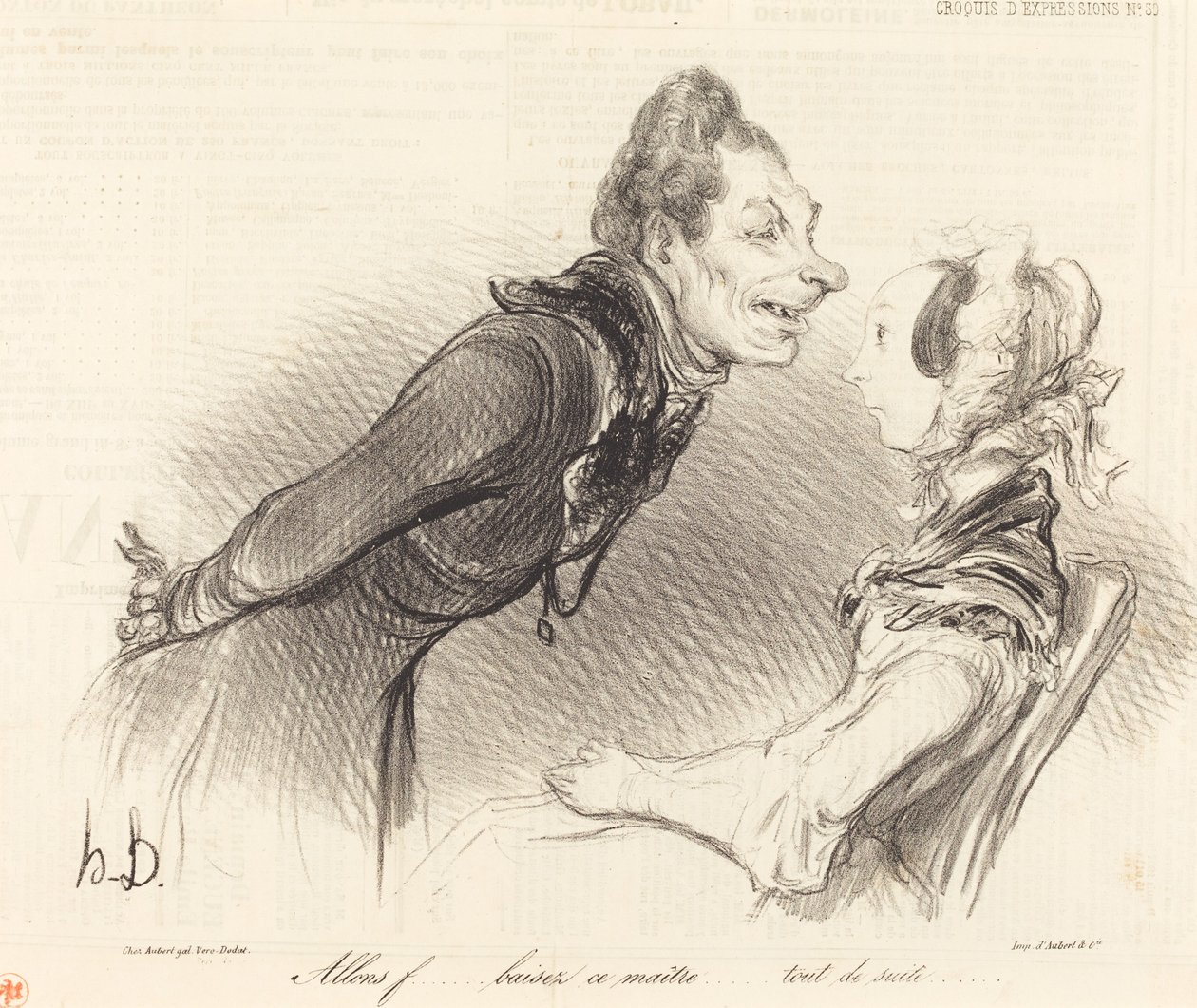 Andiamo... bacia questo maestro... subito... da Honoré Daumier