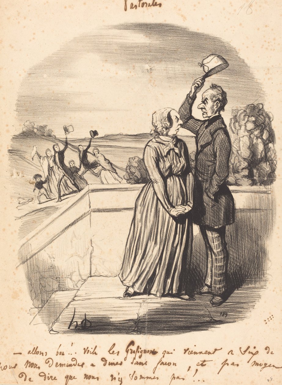 Andiamo bene!... ecco i graffi... da Honoré Daumier