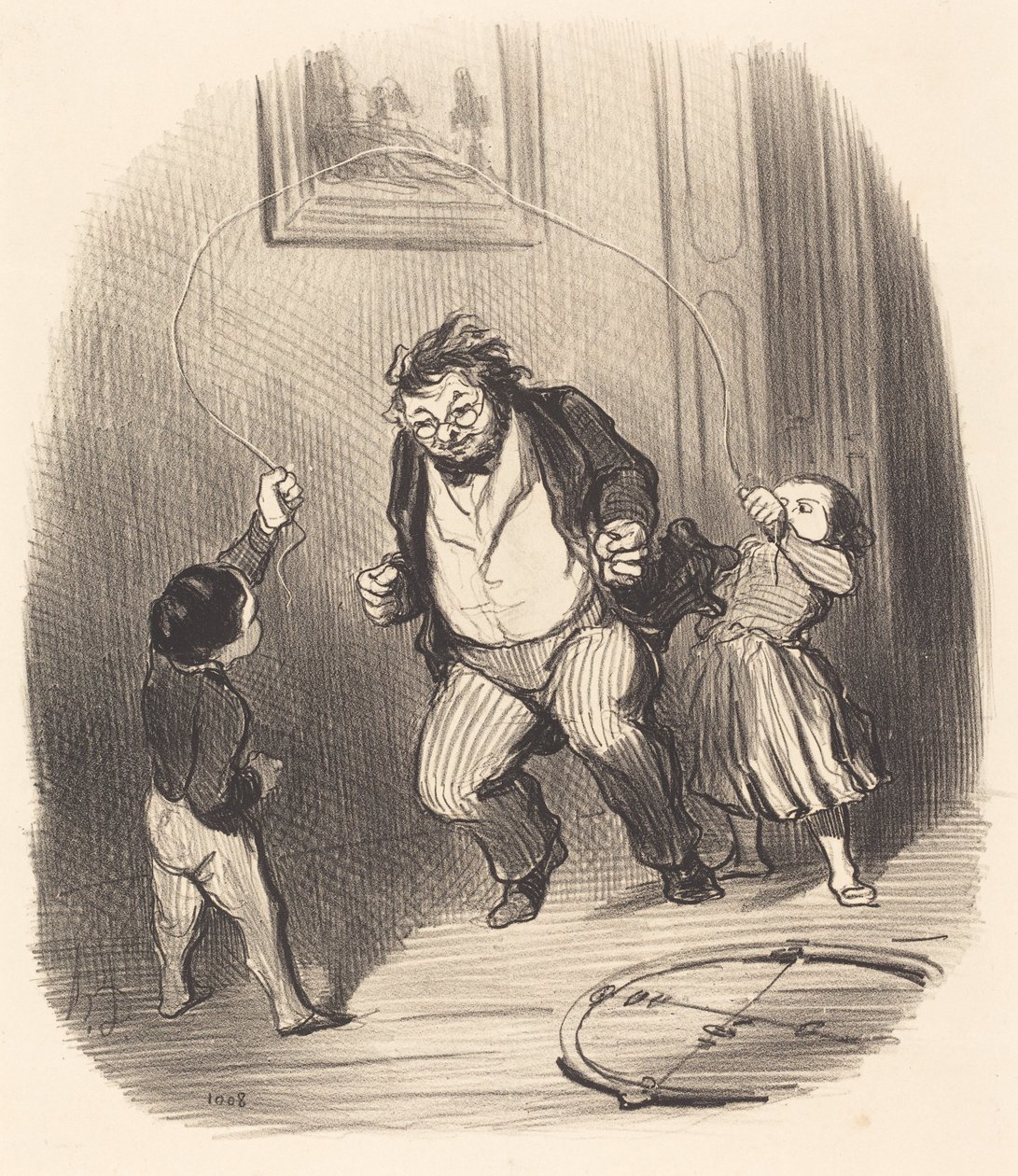 Andiamo, papà... ancora... trentadue giri!... da Honoré Daumier