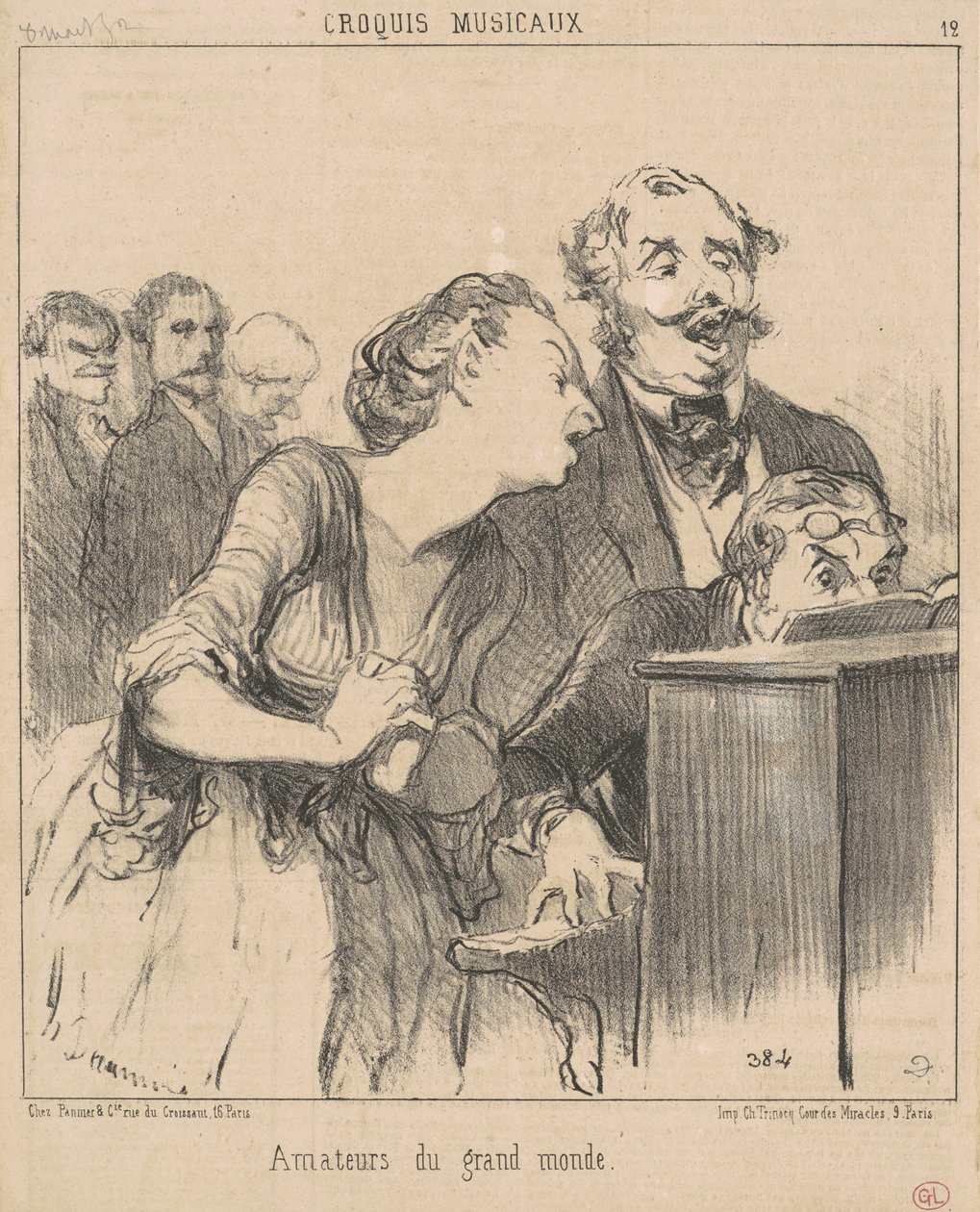 Amateurs du grand monde da Honoré Daumier