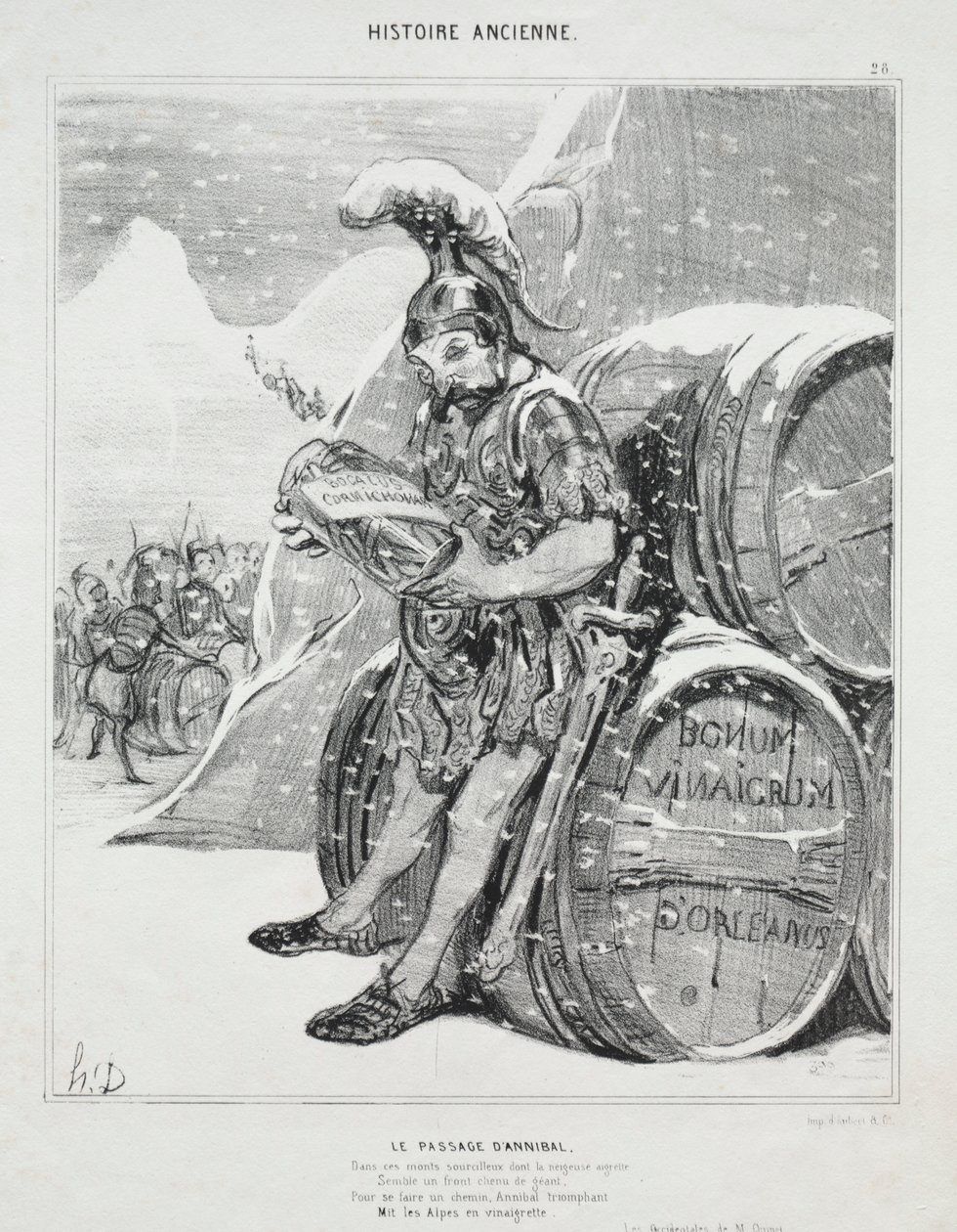 Storia antica, tavola 28: Il passaggio di Annibale da Honoré Daumier