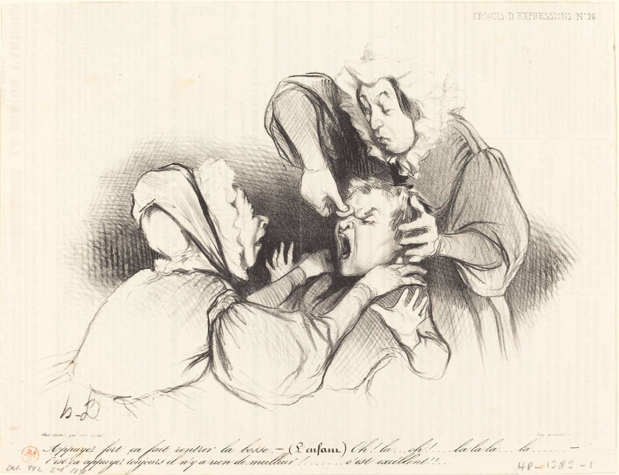 Premi forte, fa rientrare la gobba... da Honoré Daumier