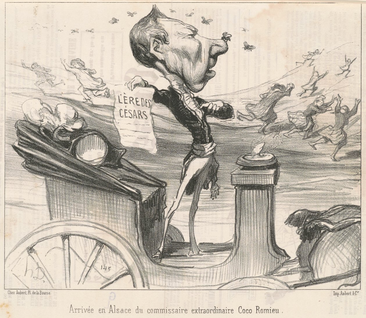 Arrivo in Alsazia del commissario da Honoré Daumier