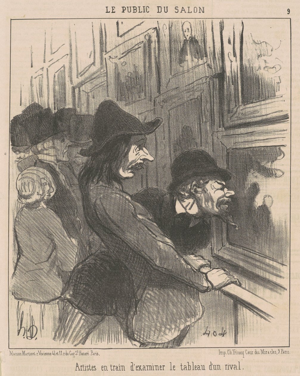 Artisti che esaminano da Honoré Daumier