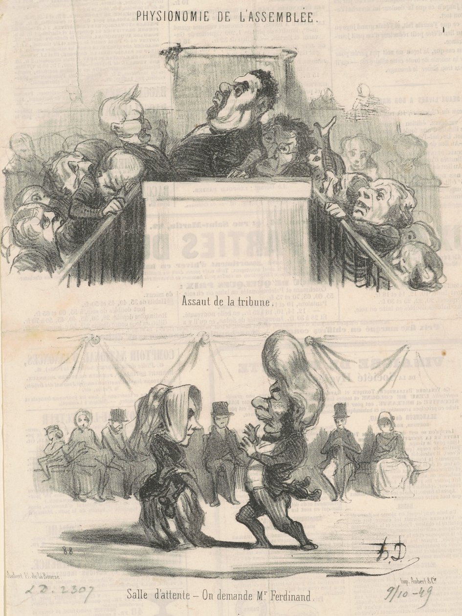Assalto alla tribuna da Honoré Daumier