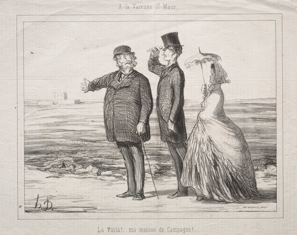 A Varenne-Saint-Maur: Ecco! Questa è la mia casa in campagna! da Honoré Daumier