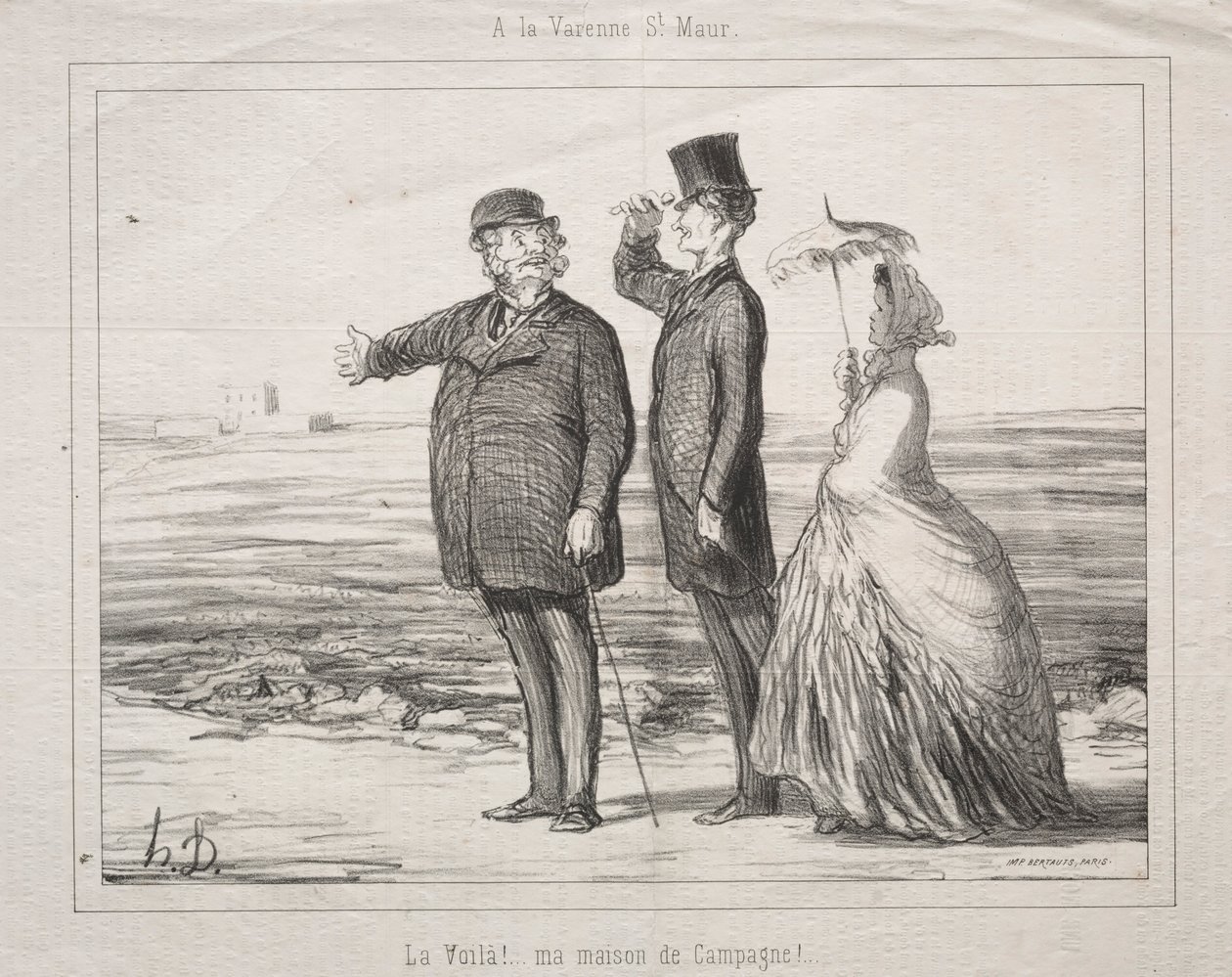 A Varenne-Saint-Maur: Ecco! Questa è la mia casa in campagna! da Honoré Daumier