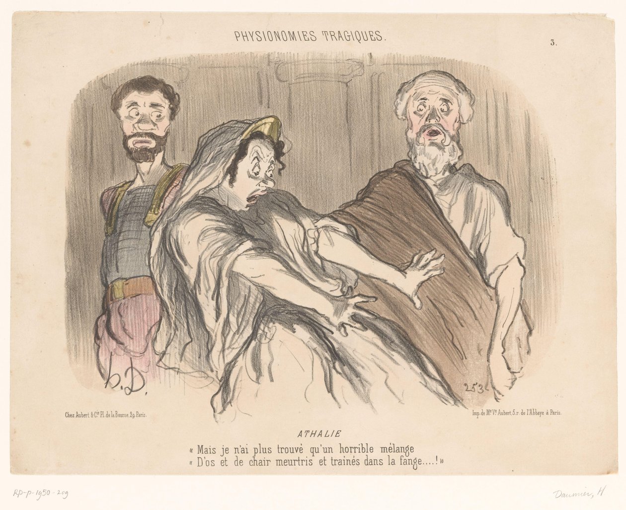 Atalia vede una visione terrificante da Honoré Daumier