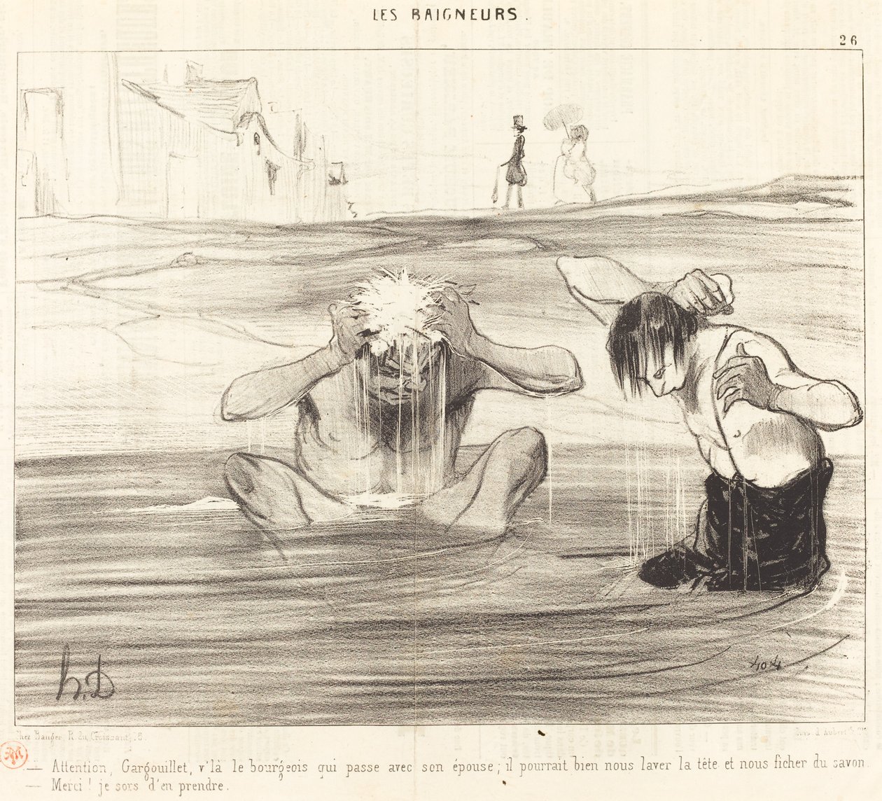 Attenzione, Gargouillet, ecco il borghese che passa... da Honoré Daumier
