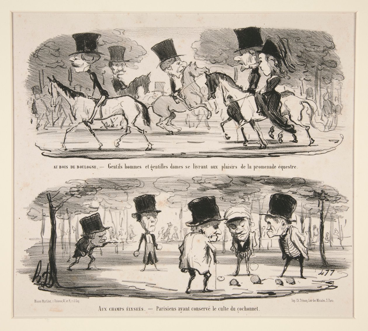 Au Bois de Boulogne da Honoré Daumier