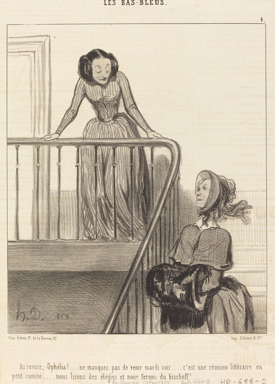 Addio, Ofelia!... non mancate... da Honoré Daumier