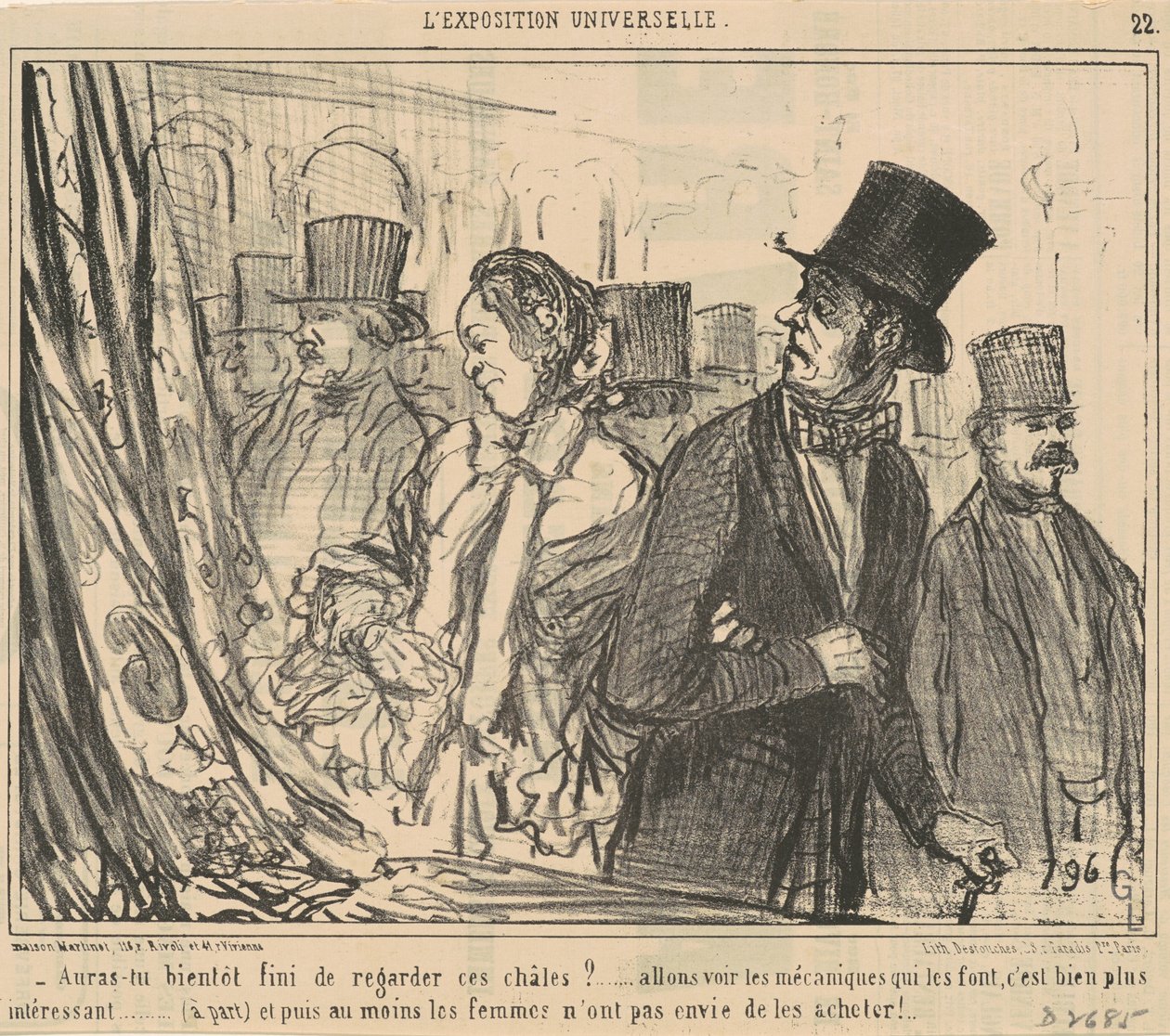 Hai finito di guardare questi scialli? da Honoré Daumier