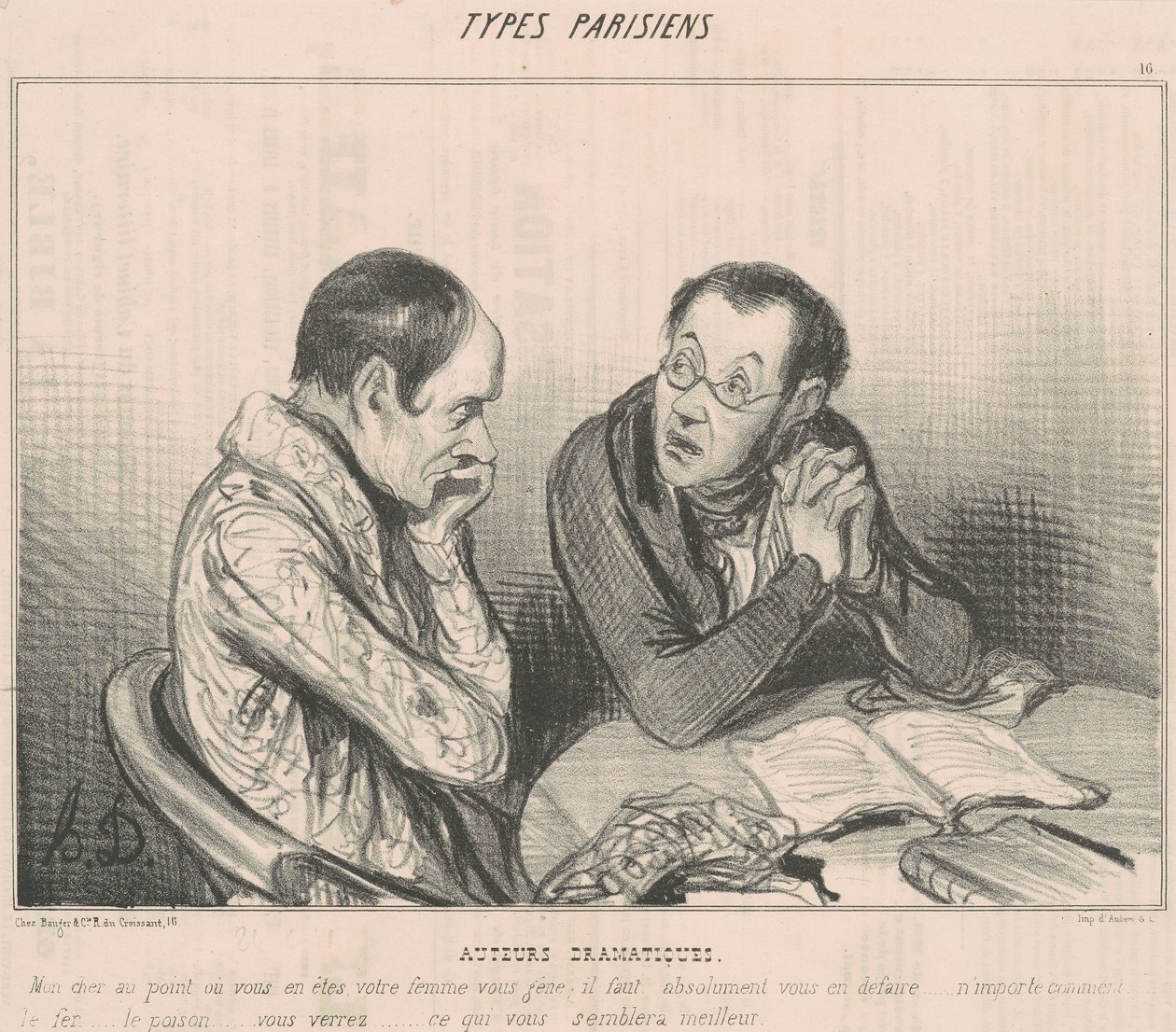 Autori drammatici da Honoré Daumier