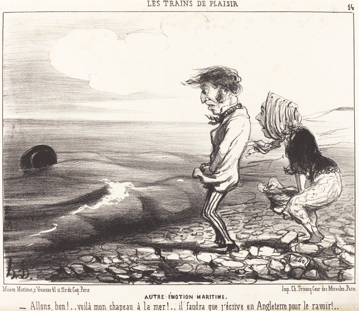 Altra emozione marittima da Honoré Daumier