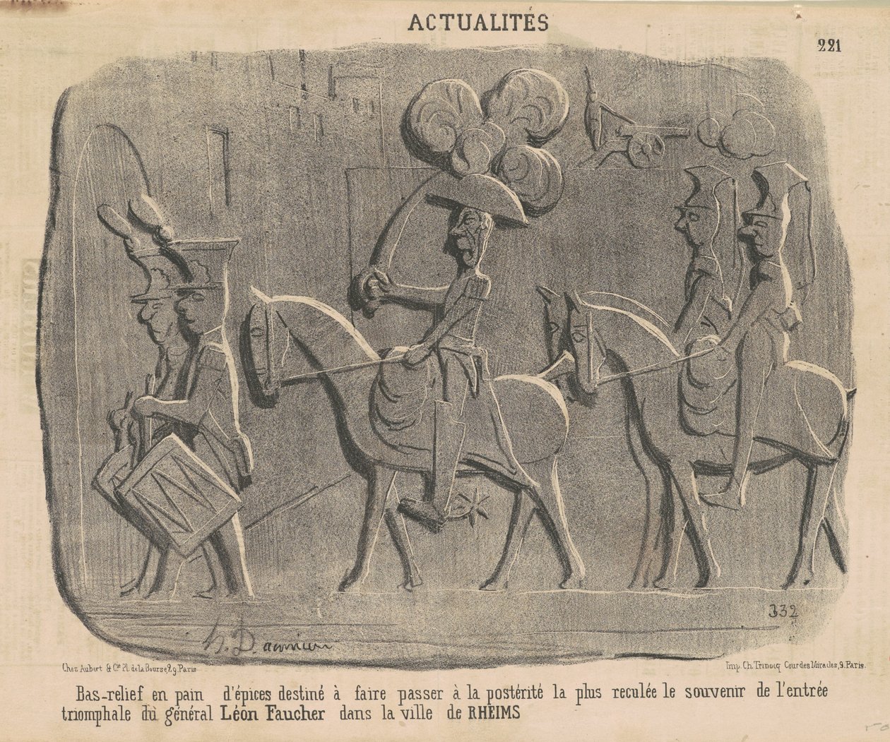Bassorilievo in Pan di Zenzero da Honoré Daumier