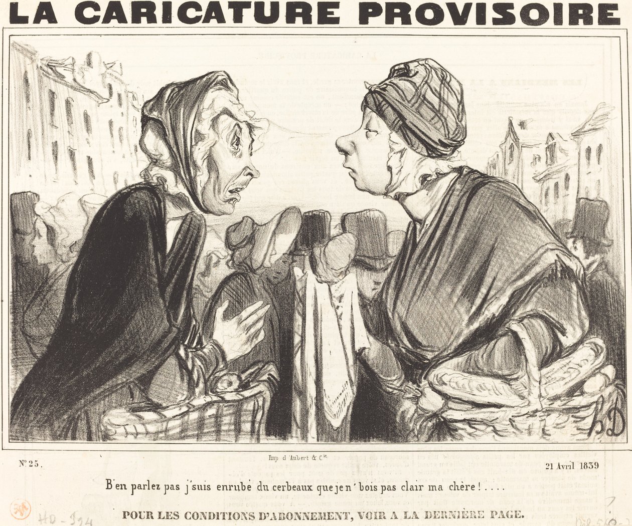 Non ne parlate, sono raffreddato... da Honoré Daumier