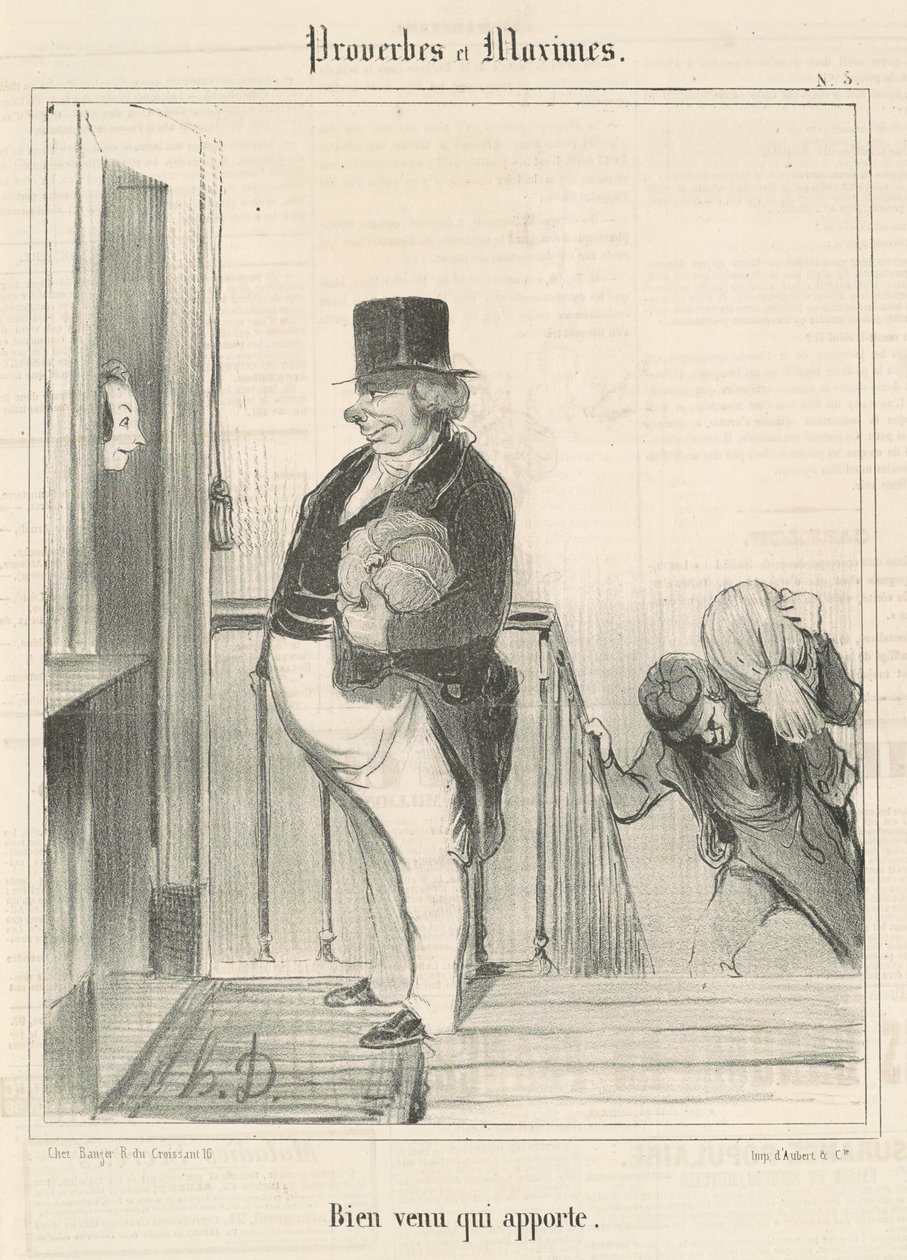 Benvenuto chi porta da Honoré Daumier