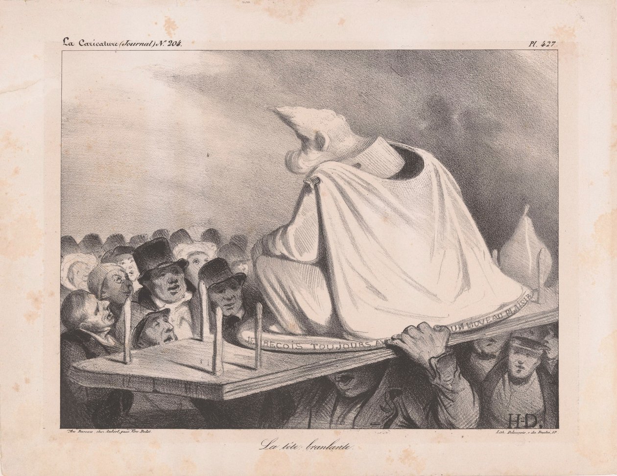 Caricatura di Luigi Filippo I 1773-1850, re dei francesi, 1834 da Honoré Daumier