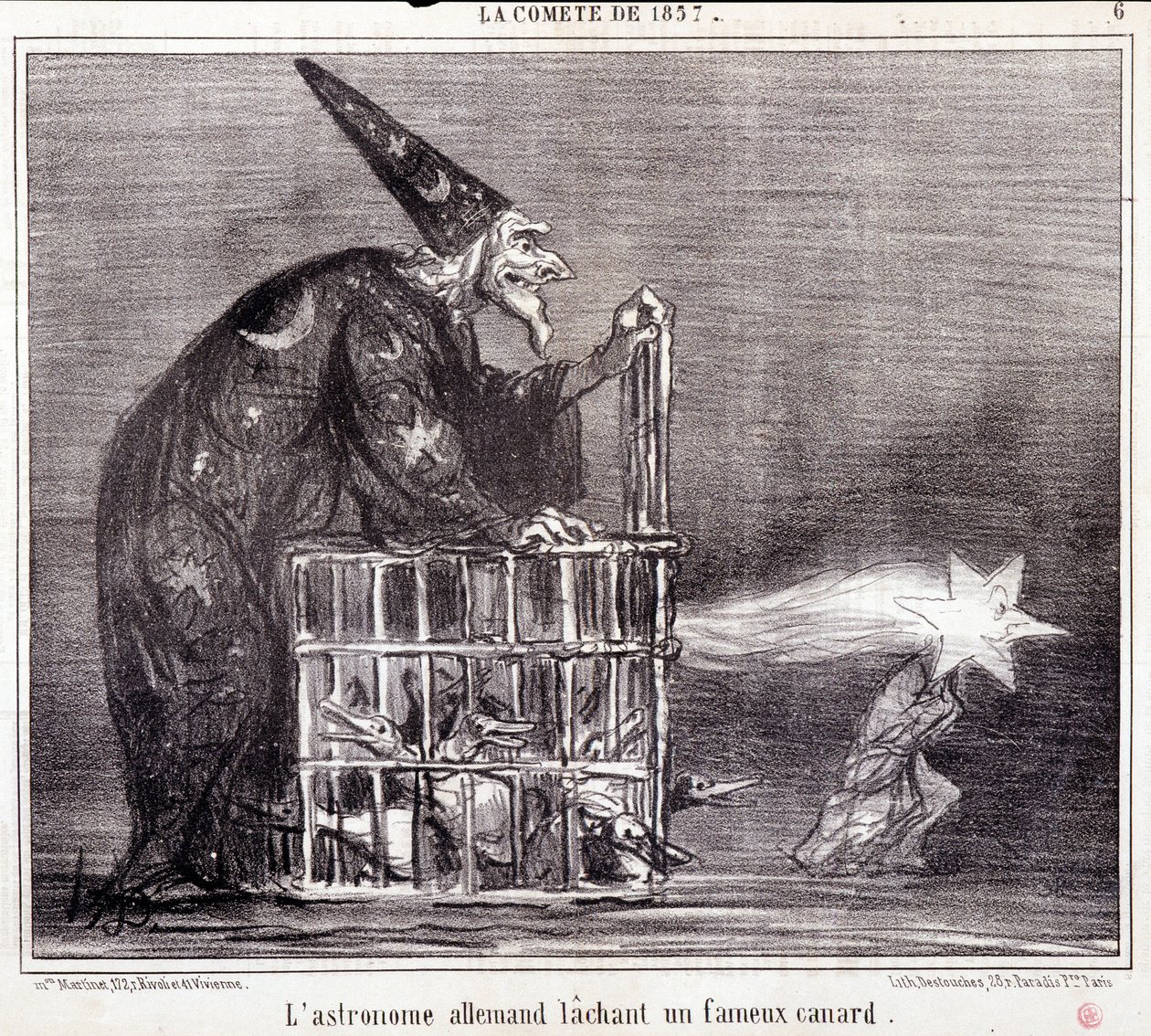 Cartone animato sulla scienza. Serie Sur “la Cometa del 1857”: “L