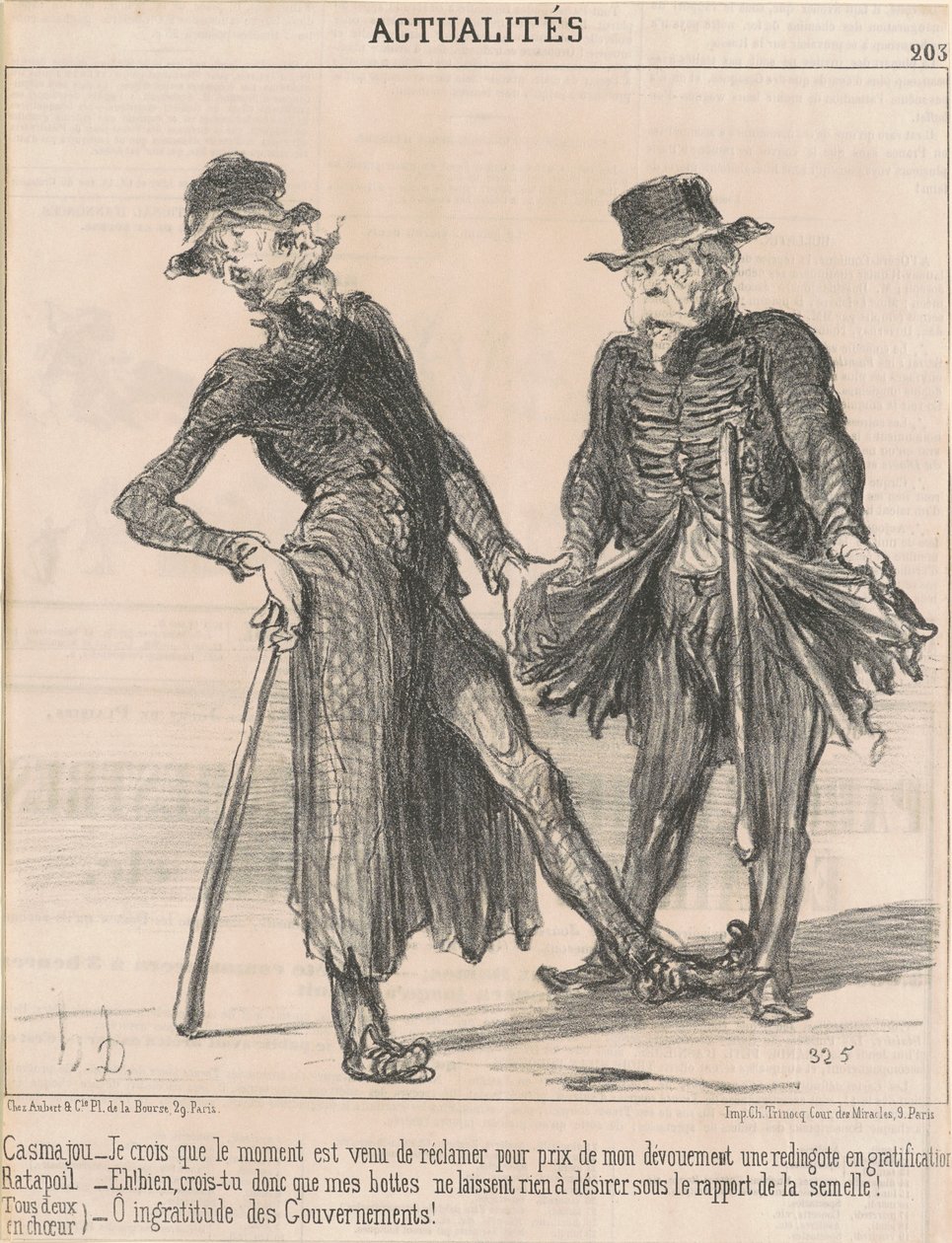 Casmajou -- Ratapoil (tutti e due in coro) da Honoré Daumier